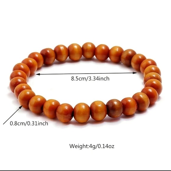 Bundle of five handmade wooden bracelets! New - Picture 6 of 6